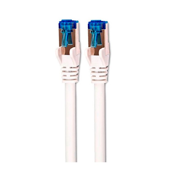 Dcu cable de red rj45 5m cat 6a s/stp blanco/azul