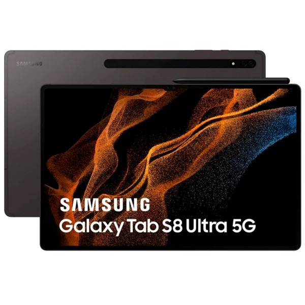 Samsung galaxy tab s8 ultra 5g gris (graphite) / 12+256gb / 14,6" amoled 120hz